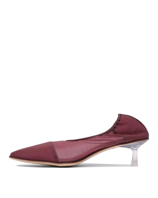 STUDIO AMELIA Purple Heeled Shoes Bordeaux