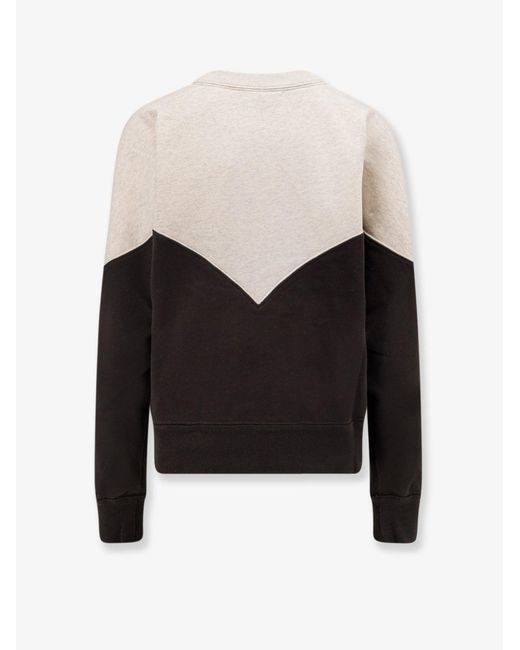 Isabel Marant Black Sweatshirt Houston Bicolour