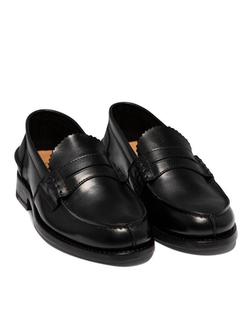 Saxone Of Scotland Black Arran Loafers & Slippers for men