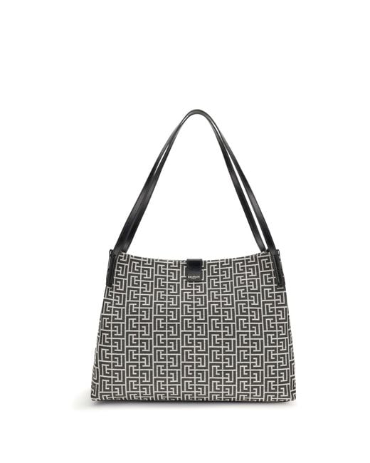 Balmain Black Medium Tote Bag
