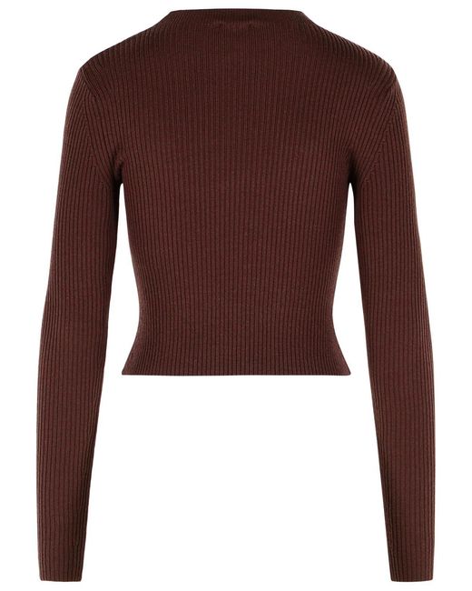 DIESEL Brown 'M-Olina' Redwood Wool Sweater