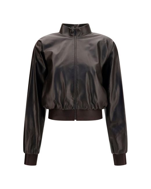 Gucci Black Soft Nappa Bomber Jacket