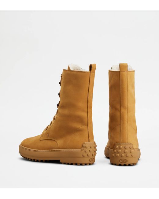 Tod's Brown Gommino Ankle Boots