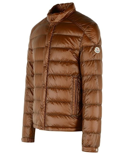 Moncler Brown Short Jacket Lyco for men