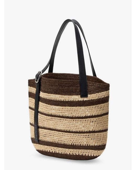 Loewe Natural Paula's Ibiza Two-Tone Raffia Loop Shopping Bag for men