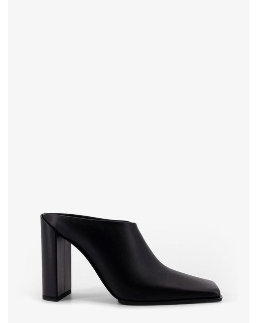 Alaïa White Square Leather Mule