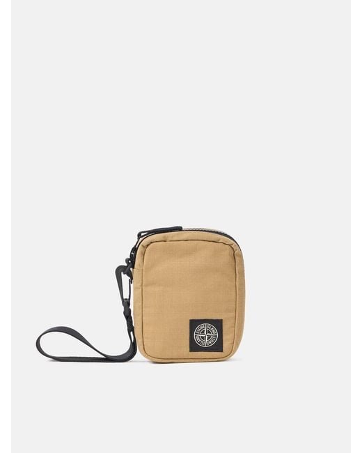 Stone Island Natural Wallet With Compass Patch for men