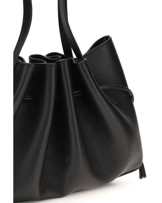 Yuzefi Black Scallop Shoulder Bag