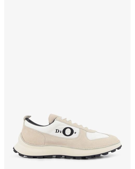 Dior White Dior Dior Squash Technical Fabric And Suede Sneakers for men