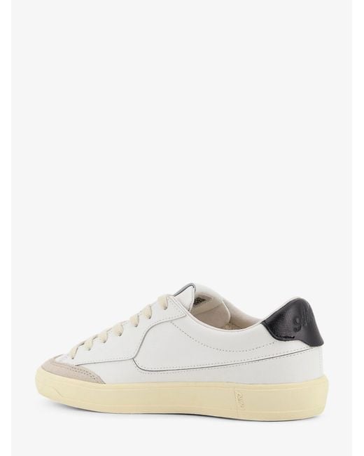 Autry White Windscape Leather Sneakers With Suede Insert