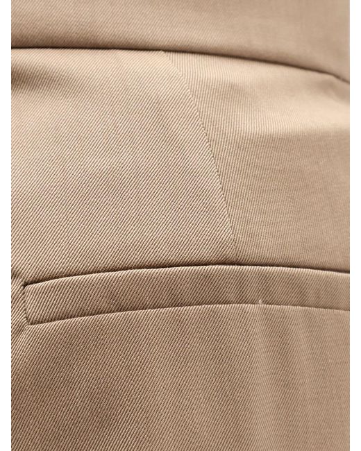 Max Mara Natural Virgin Wool Quorum Trousers