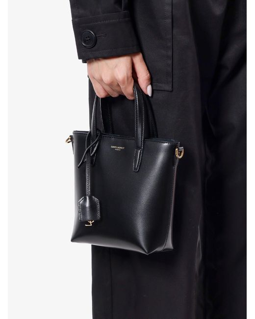 Saint Laurent Black Mini Toy Leather Crossbody Bag