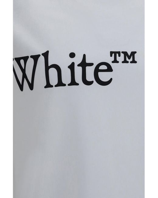 Off-White c/o Virgil Abloh Gray Bookish Scarf T-Shirt for men