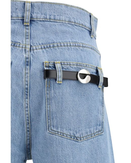 Coperni Blue Denim Shorts