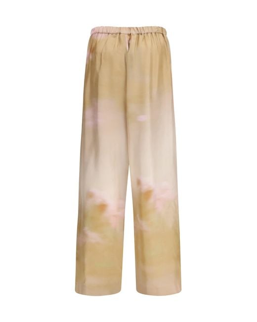 Fabiana Filippi Natural Silk Twill Pants