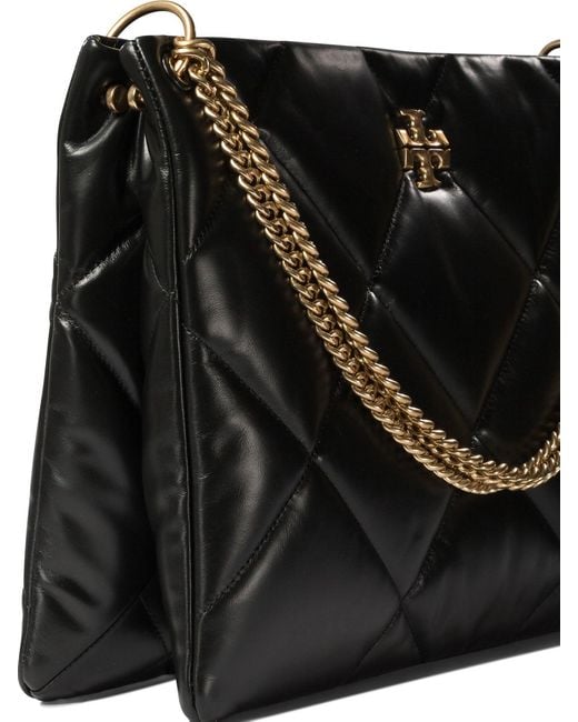 Tory Burch Black Kira Diamond Quilt Hobo