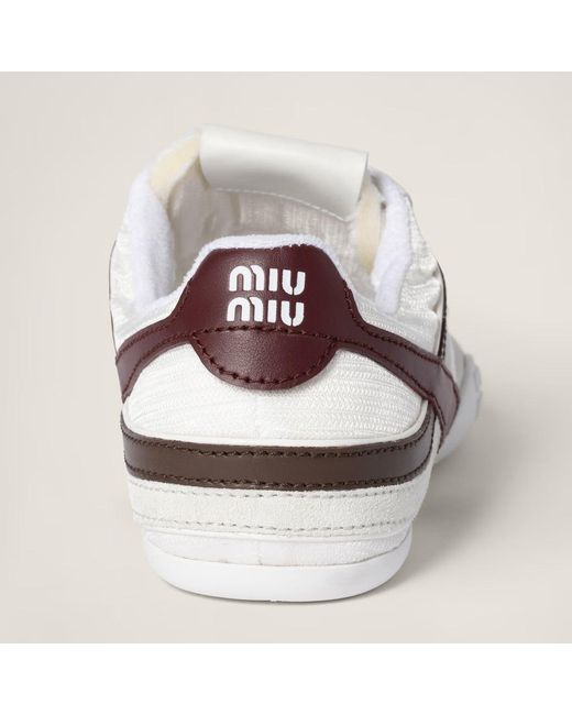 Miu Miu White Gymnasium Sneakers