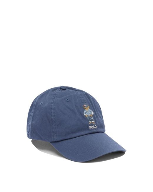 Polo Ralph Lauren Blue Cotton Hat for men