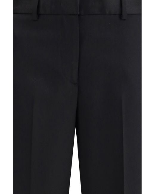 Lardini Black Straight Tailored Pants