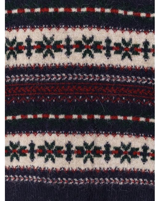 DUNST Blue Fairisle Sweater