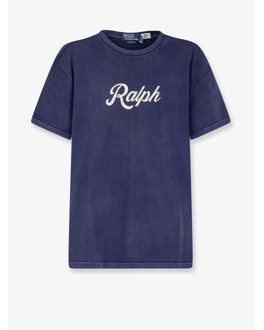 Polo Ralph Lauren Blue T-Shirts And Polos Cotone for men