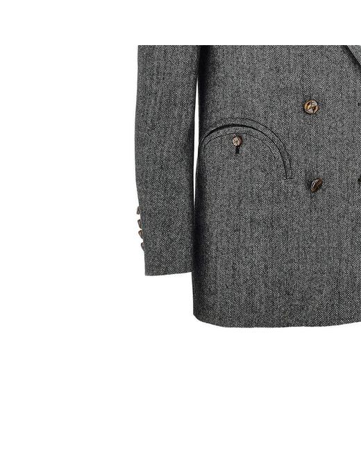BLAZE Gray 'Everyday' Double-Breasted Jacket