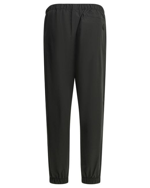 Moncler Black Sports Pants With Logo for men
