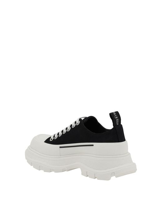 McQueen White Tread Slick Sneakers
