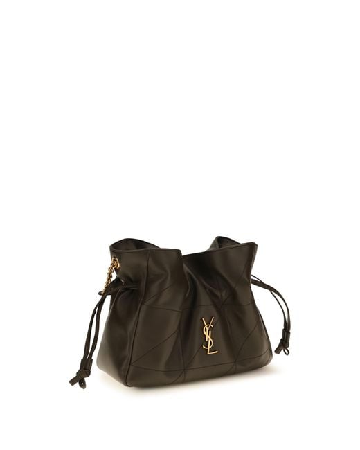 Saint Laurent Natural Jamie Pouch With Strap Light Musk