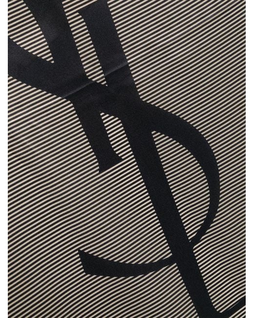 Saint Laurent Gray "Cassandre" Scarf for men