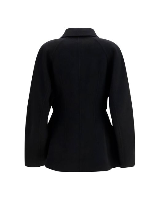 Rohe Black Jacket Sculptural Oversized-Sleeve