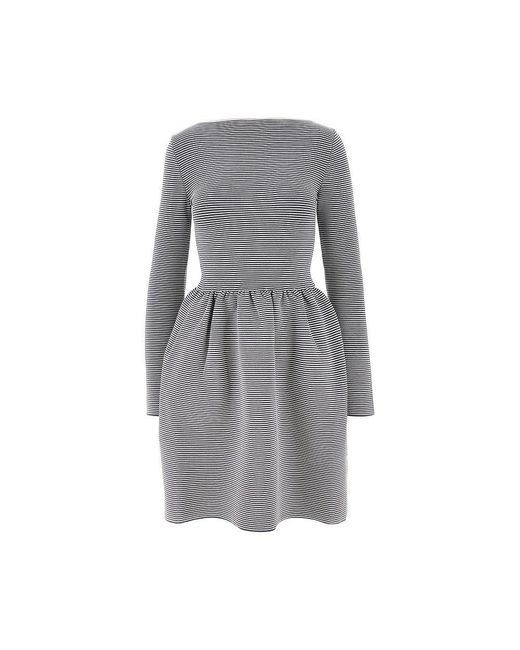 Women's Grey Ottoman Jersey Mini Dress
