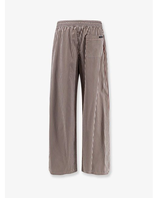 Dolce & Gabbana Brown Dolce & Gabbana Cotton Poplin Trousers