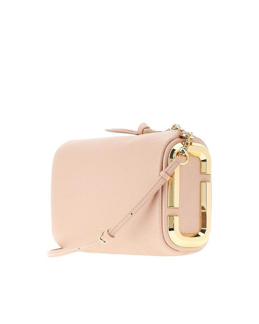 Marc Jacobs Natural 'The Snapshot' Grained Leather Shoulder Bag
