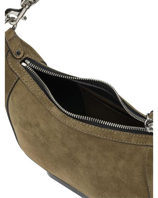 Isabel Marant Metallic "Oskan Moon" Small Shoulder Bag