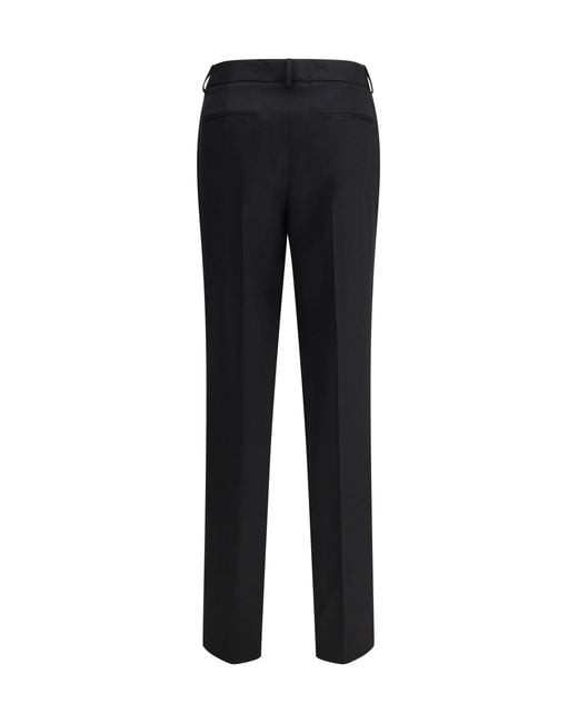 Lardini Black Straight Tailored Pants