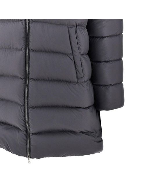 Herno Gray Nylon Microfiber Goose Down Parka Coat for men