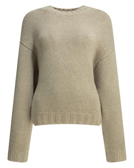 Khaite Natural Gemma Crew-Neck Sweater