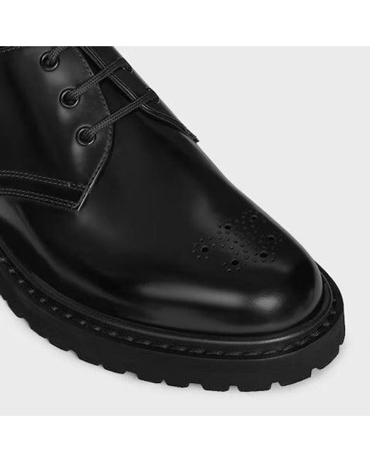 Céline Black Derby Rangers Lace Up Shoes for men