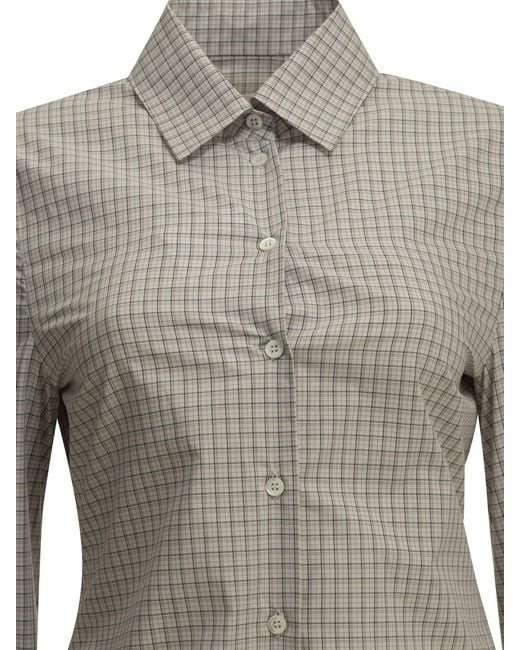 Maison Margiela Gray "Pointed Hem" Casual Shirt