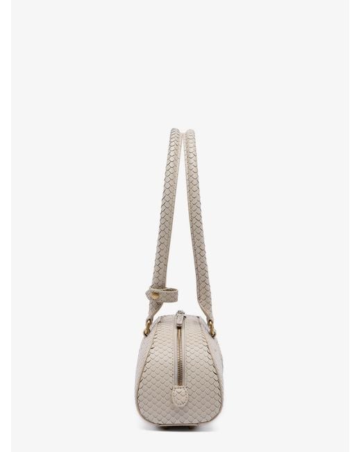DIESEL Natural 1Dr Python-Effect Leather Shoulder Bag