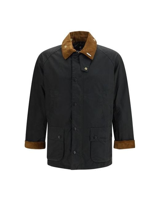 Barbour Black Ashby Wax Jacket Sage for men