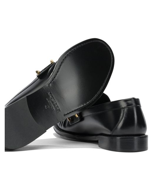 McQueen Black Loafers for men