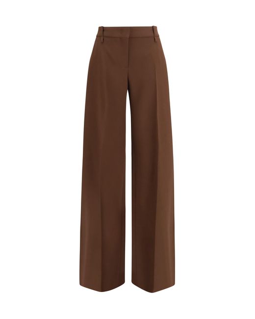 Ermanno Scervino Brown Straight-Leg Pants Chestnut