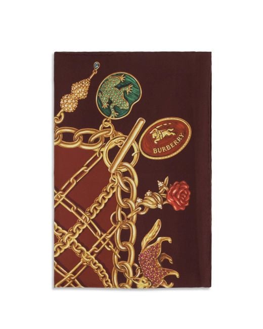 Burberry Brown Silk Scarf