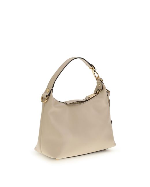 Versace Metallic Hobo Handbag