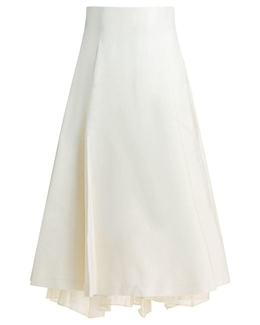 Sandbeige White Skirts