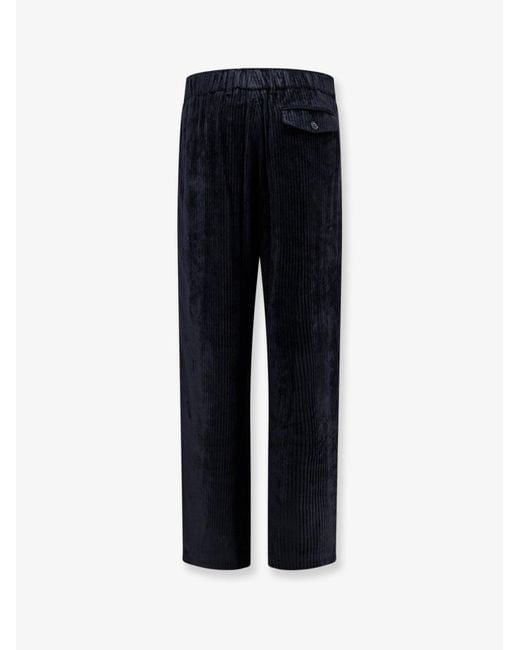 Giorgio Armani Blue Corduroy Trousers for men
