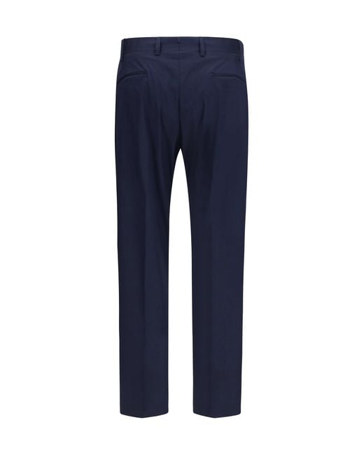 Germano Blue Tailored Cotton Pants Color 202 for men
