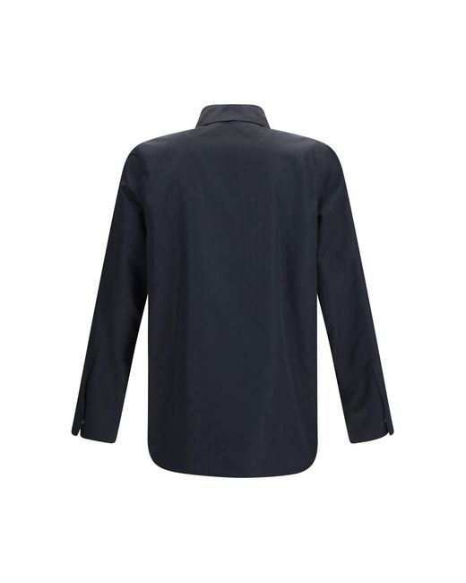 Gucci Blue Gg Light Silk Faille Jacket for men